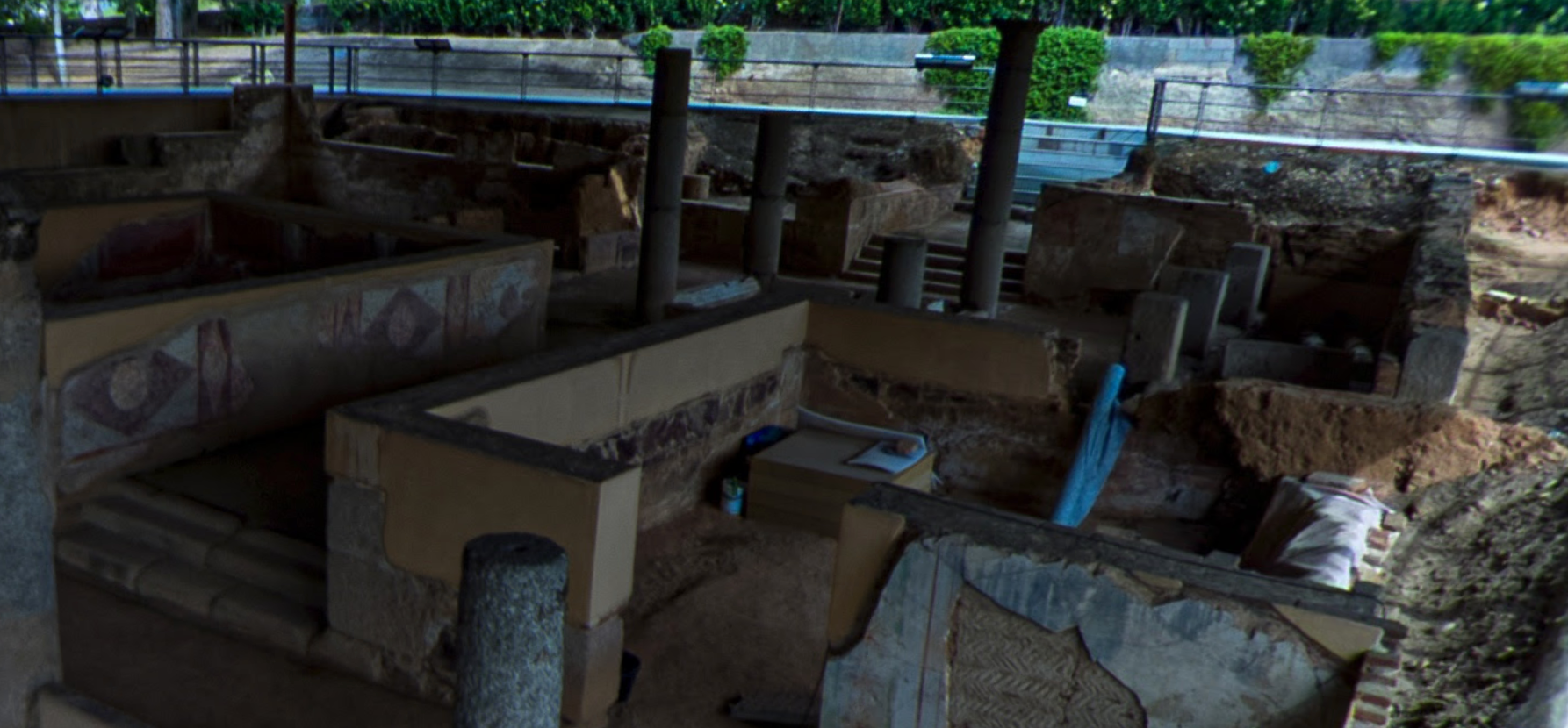 Casa del Mitreo y área funeraria de Los Columbarios by Google Earth