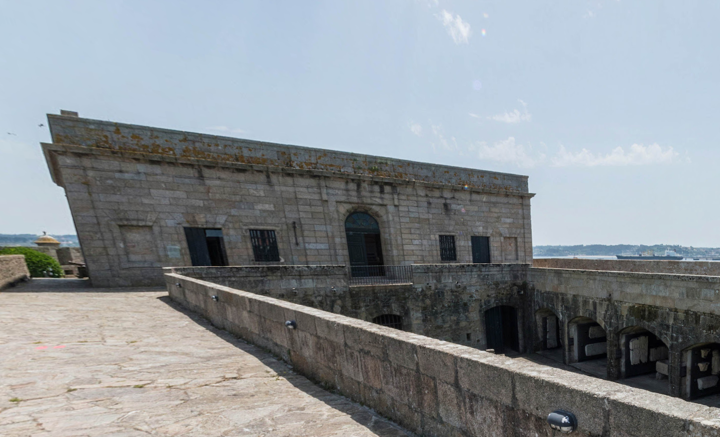 Castelo de Santo Antón by Google Earth