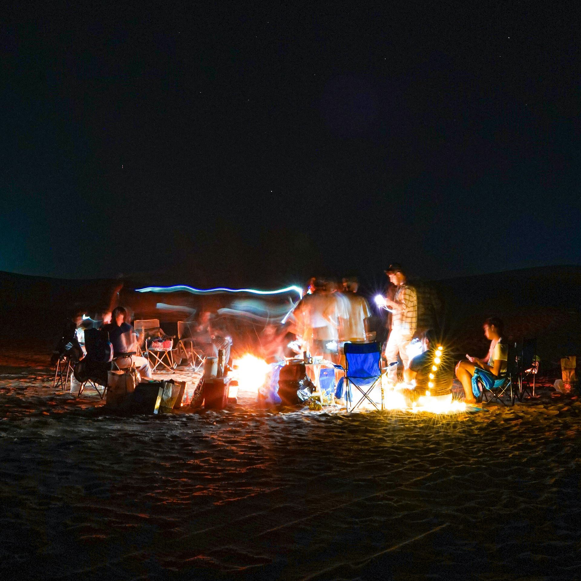 Desert camping