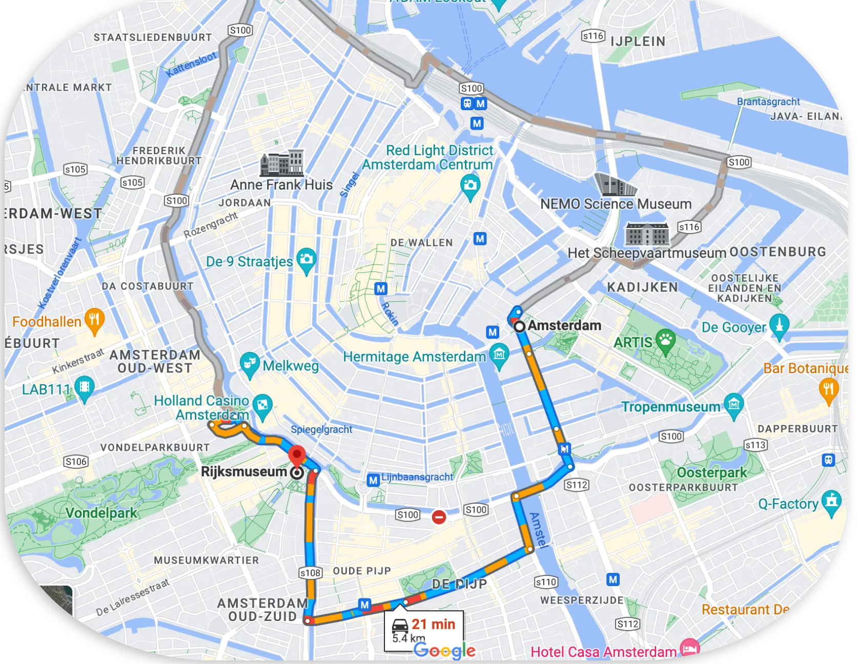 Directions to Rijksmuseum