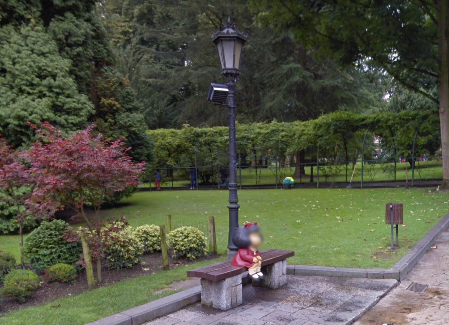 Estatua de Mafalda by Google Earth