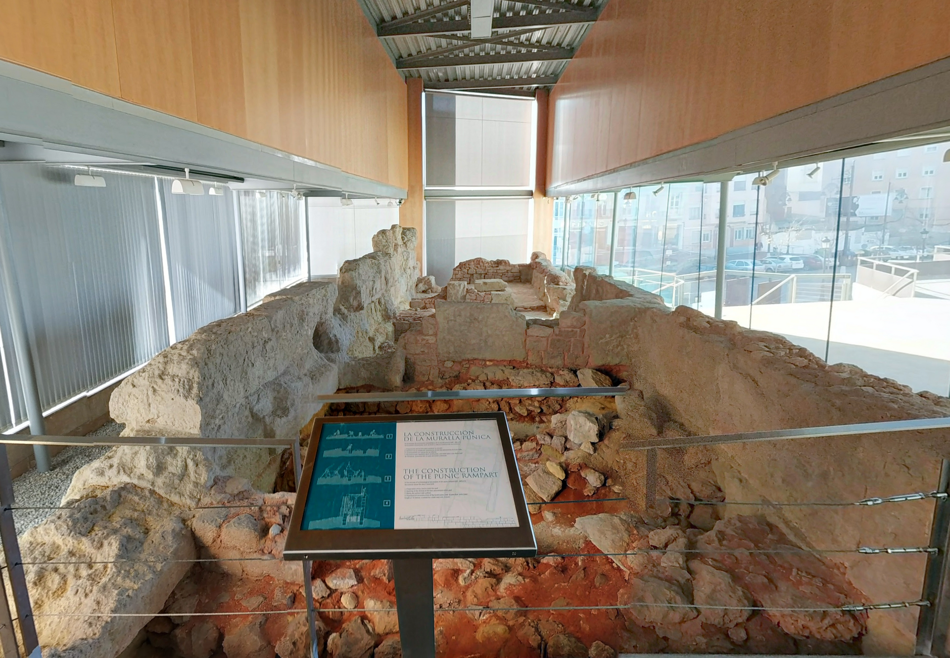 Interpretation Center of the Punic Wall by Google Earth