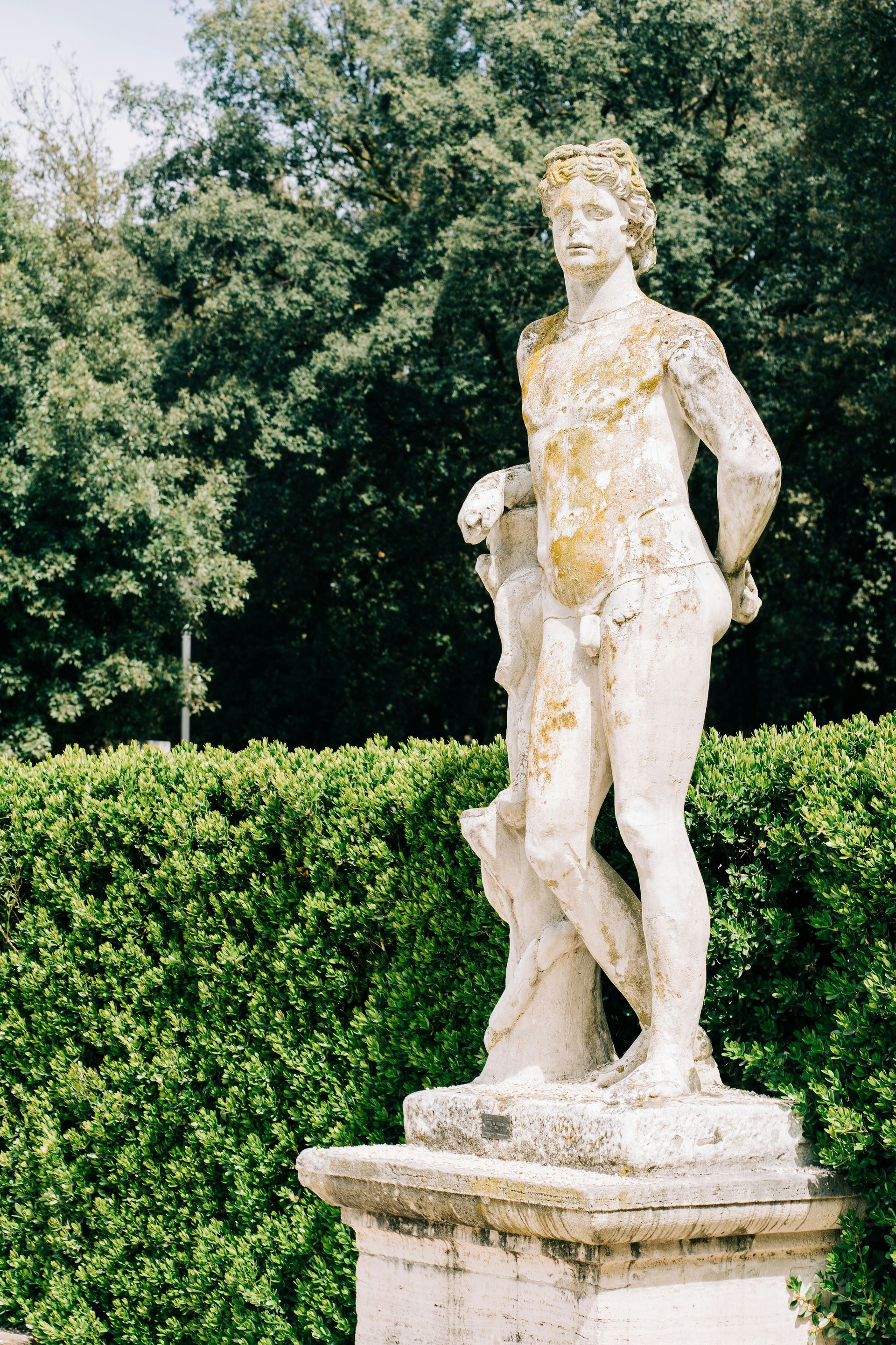 Statue in a garden