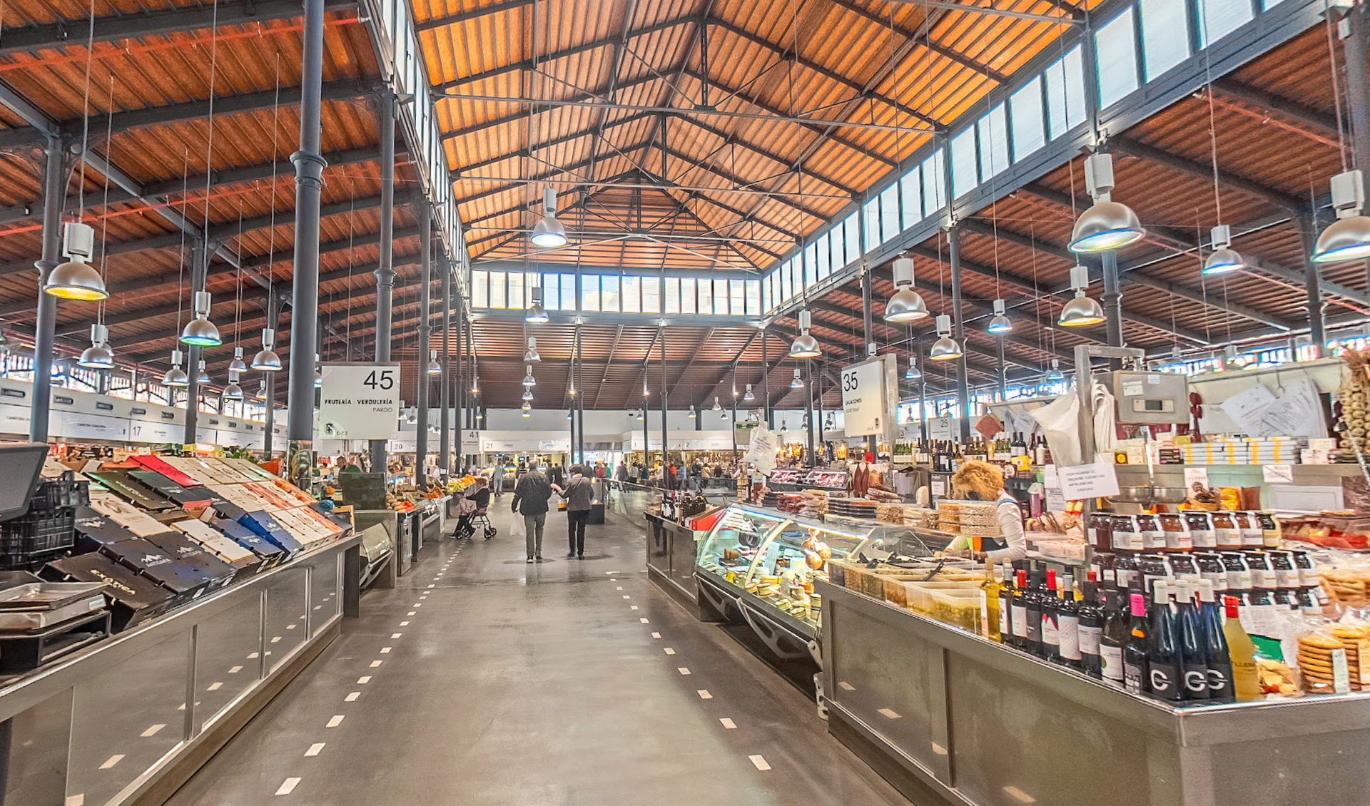 Mercado Central by Google Earth