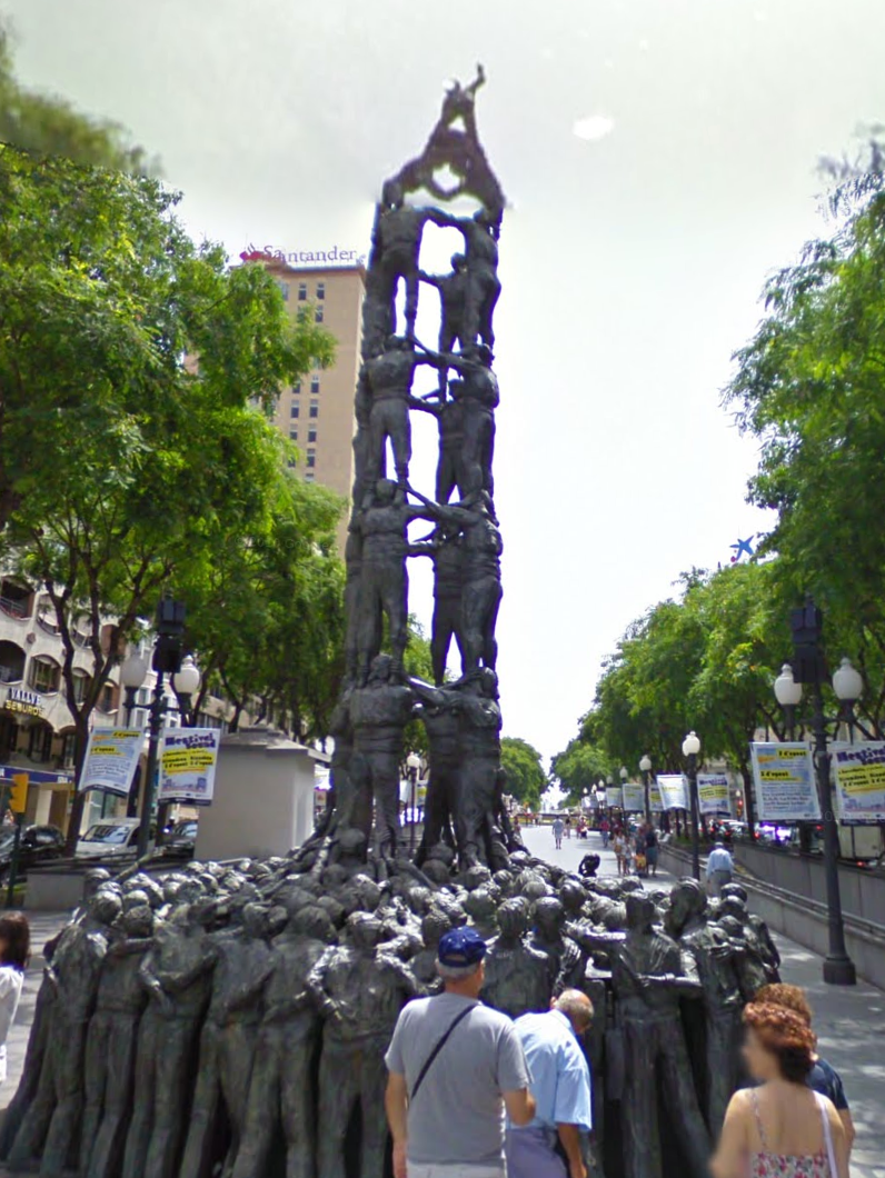 Monument als Castellers by Google Earth