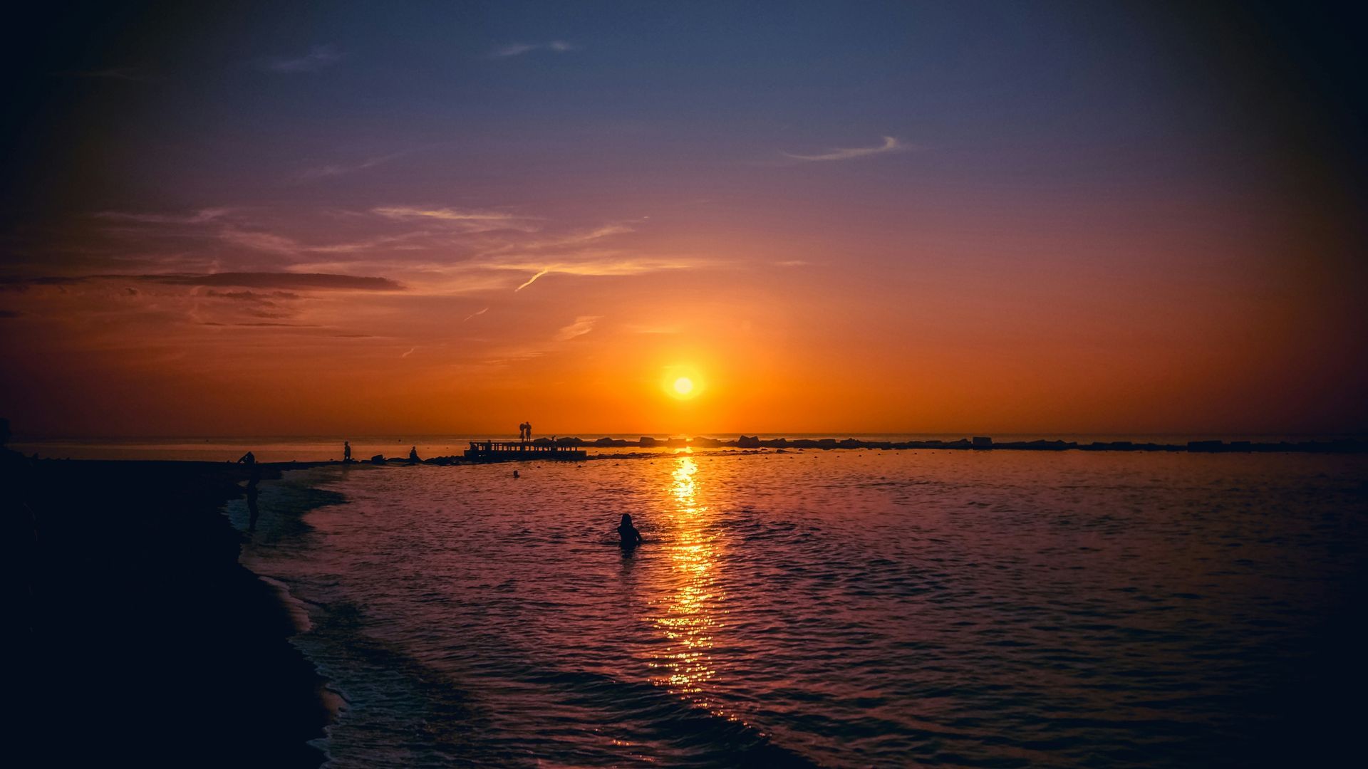 Night time Beach Walk