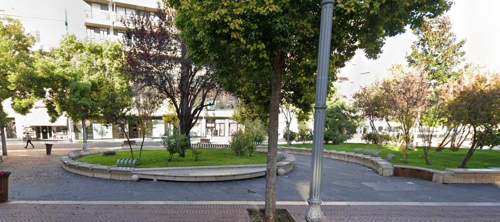 Piazza Umberto Giordano by Google Earth