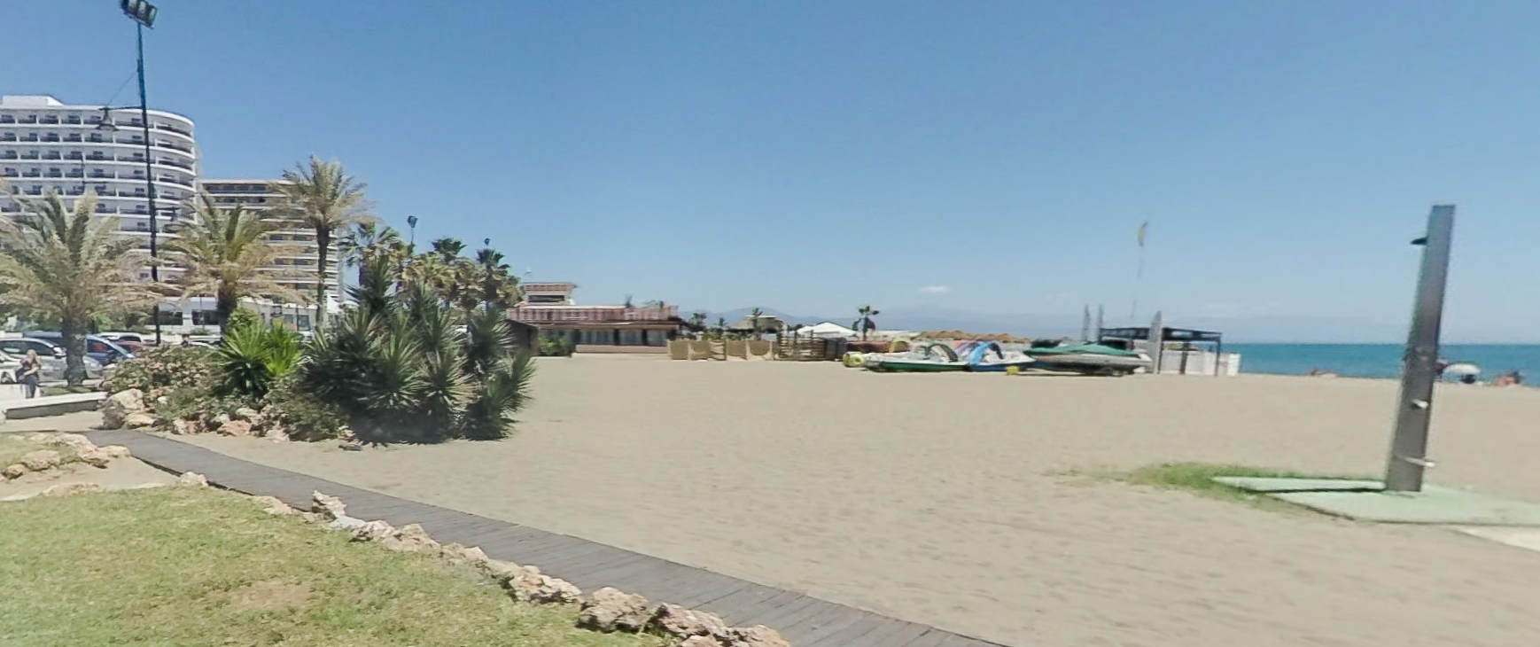 Playa de los Álamos by Google Earth