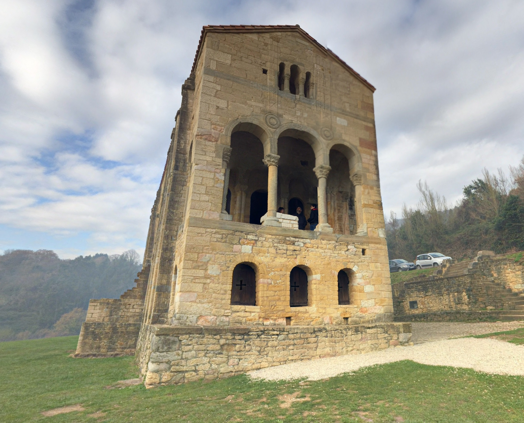 Santa María del Naranco by Google Earth