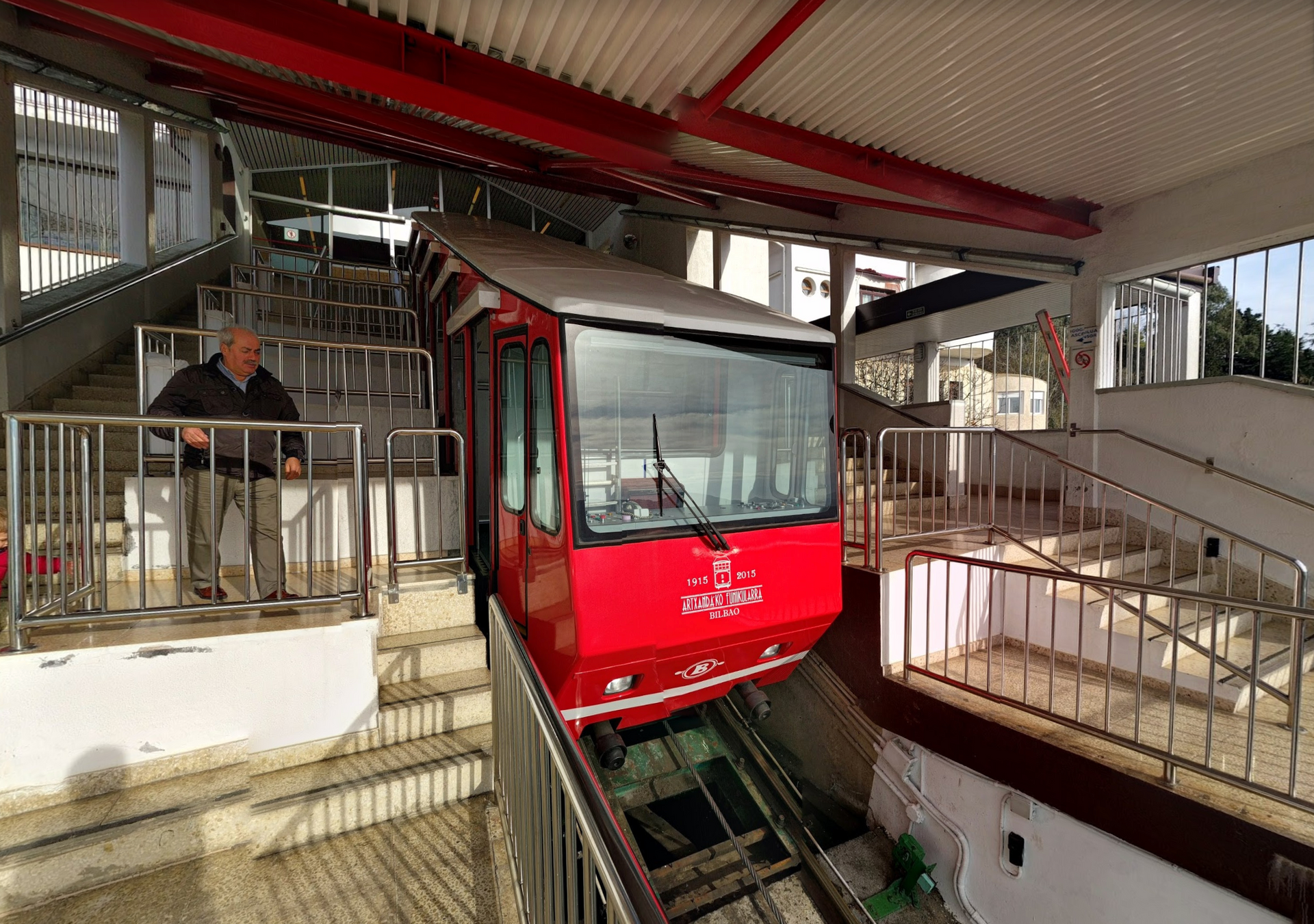 The Artxanda Funicular in Bilbao by Google Earth