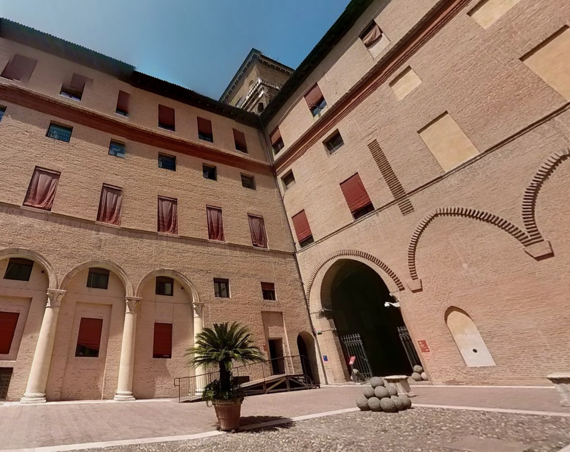 The Estense Castle's Secret Passages by Google Earth