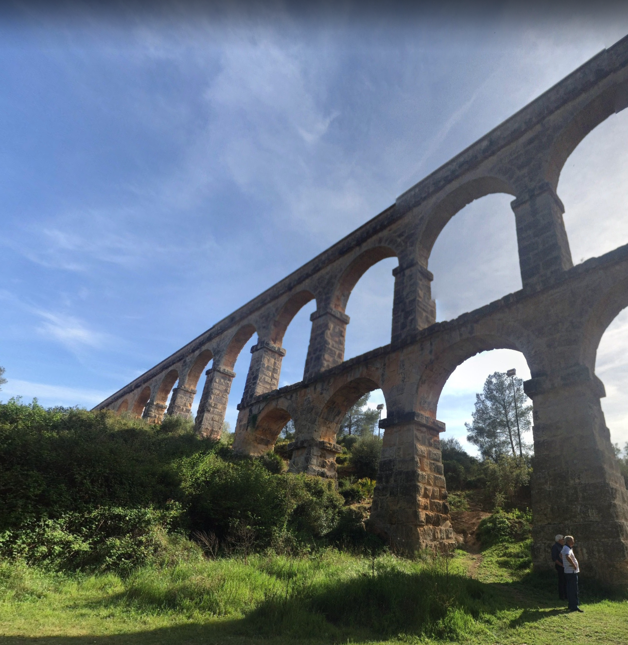The Ferreres Aqueduct by Google Earth