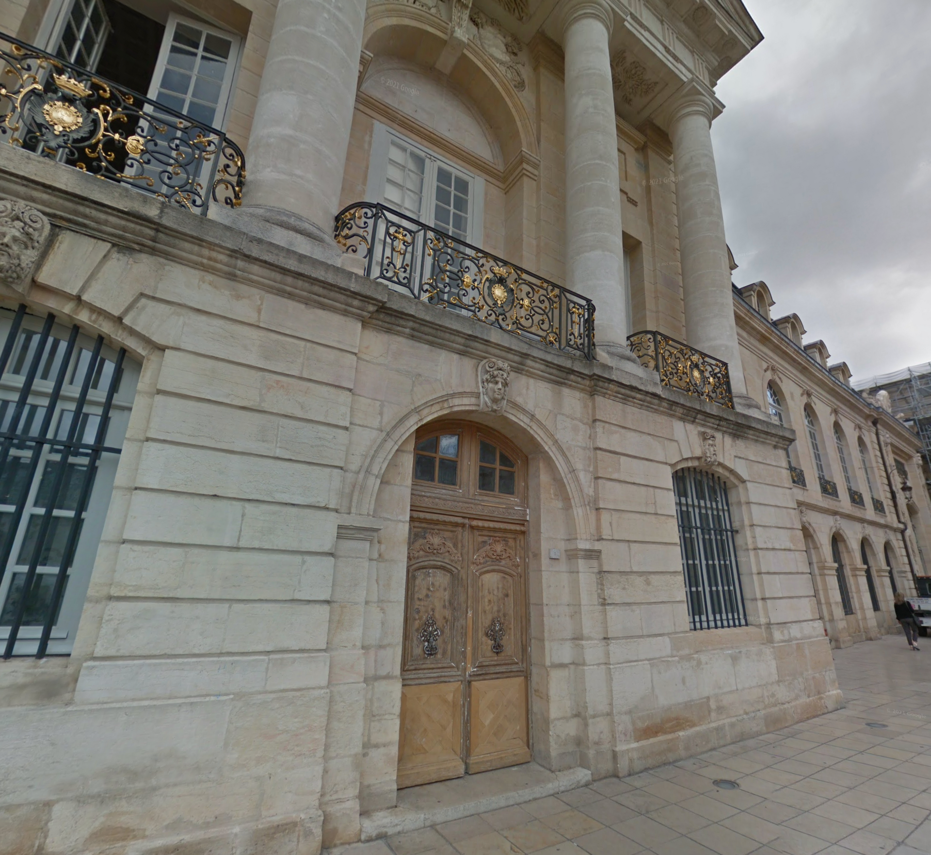 The Museum of Fine Arts in Dijon by Google Earth