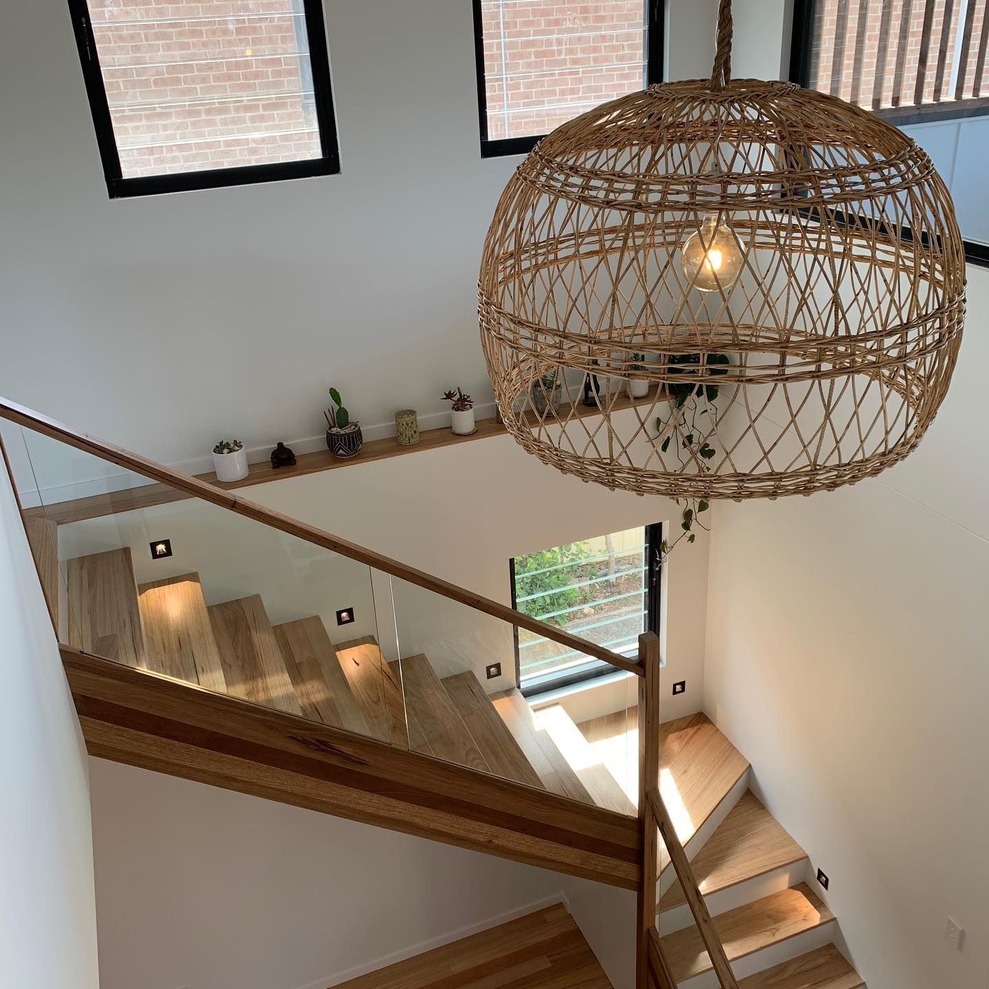 A Set Of Stairs That Are Lit Up At Night — Luke Jones Electrical In Bellambi, NSW