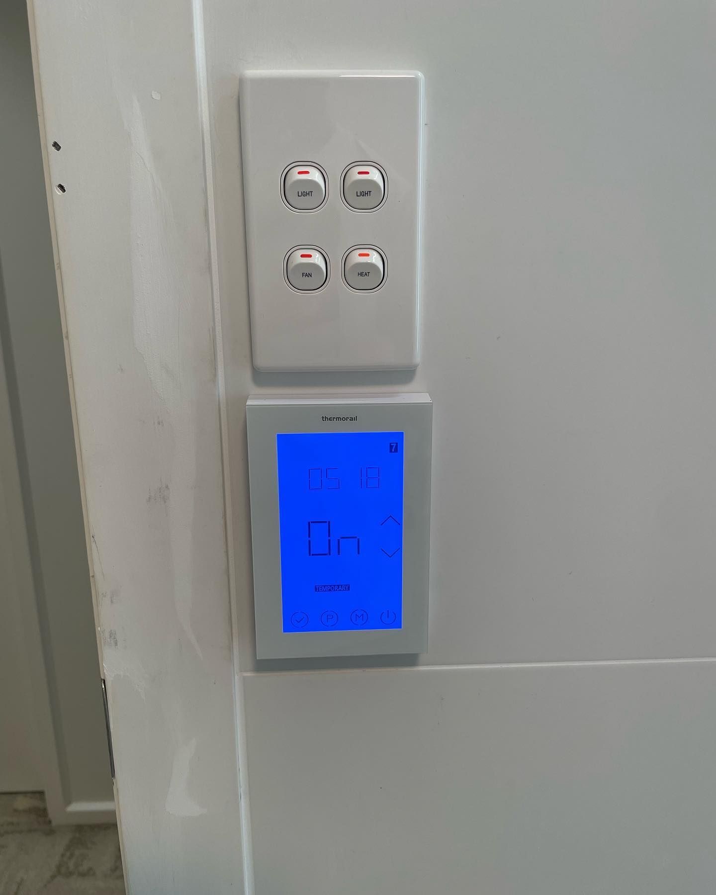 Therma settings in a house — Luke Jones Electrical In Figtree, NSW