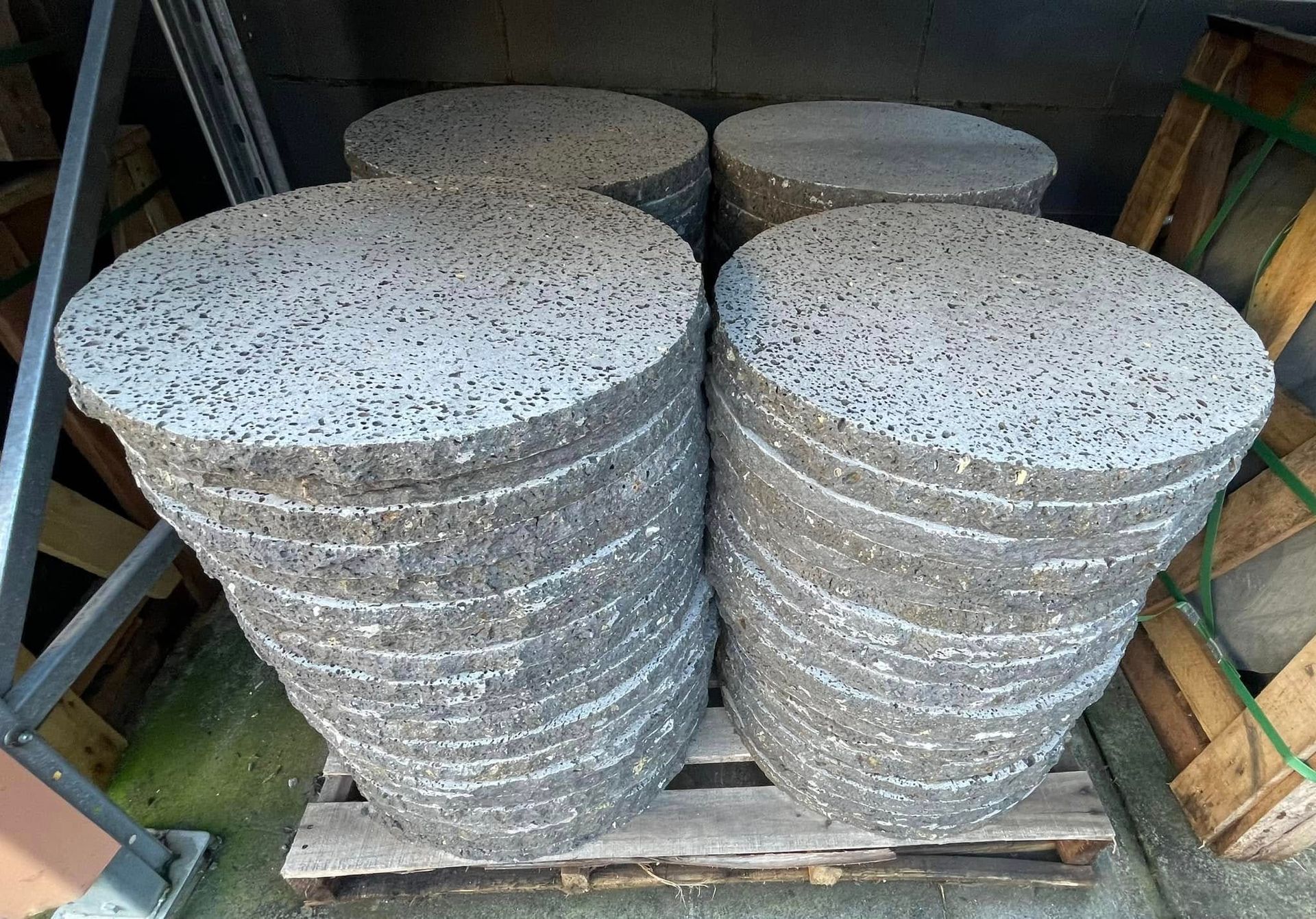 A Pile of Concrete Blocks Stacked on Top of Each Other on a Wooden Pallet — Southern Bricks & Pavers In Ulladulla, NSW
