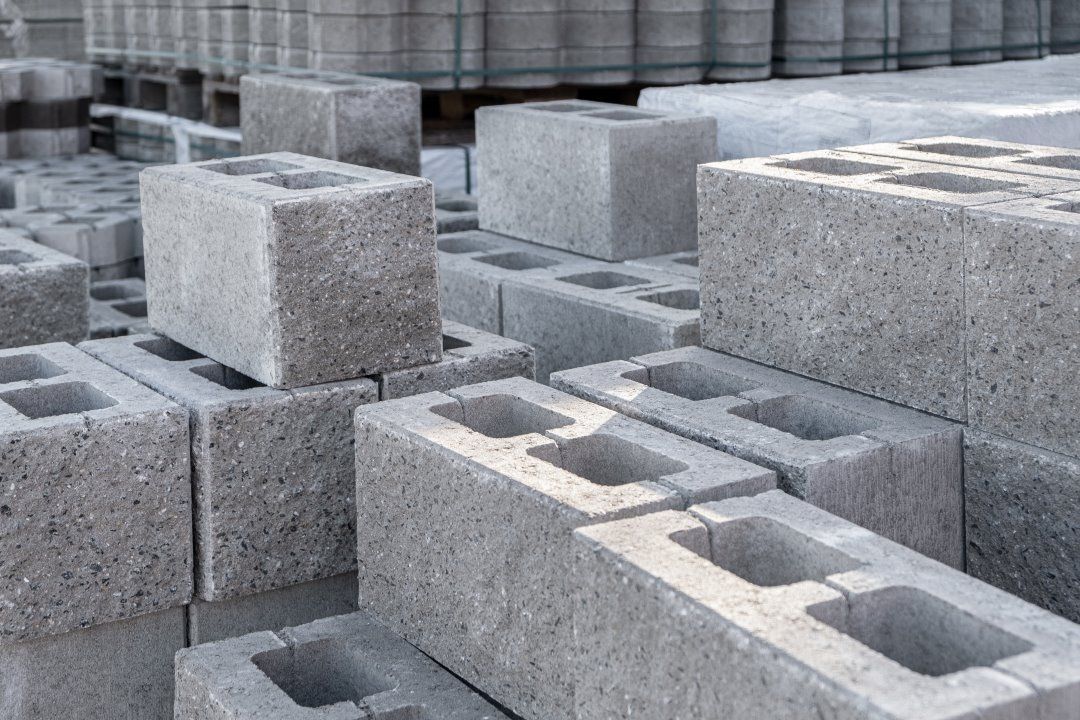 A Pile of Concrete Blocks Stacked on Top of Each Other — Southern Bricks & Pavers In Ulladulla, NSW