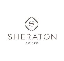 A logo for a hotel called sheraton.