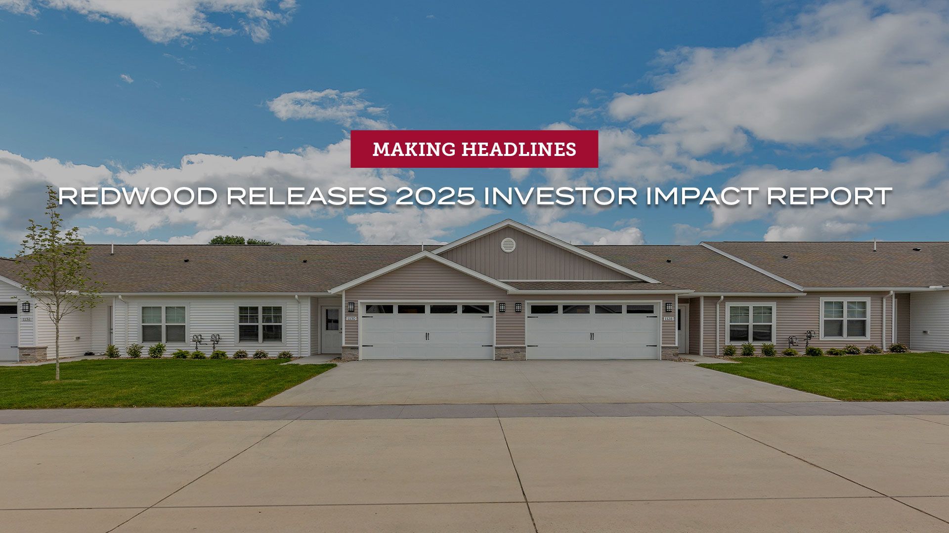 Redwood Living, Inc. Releases their 2025 Investor Impact Report