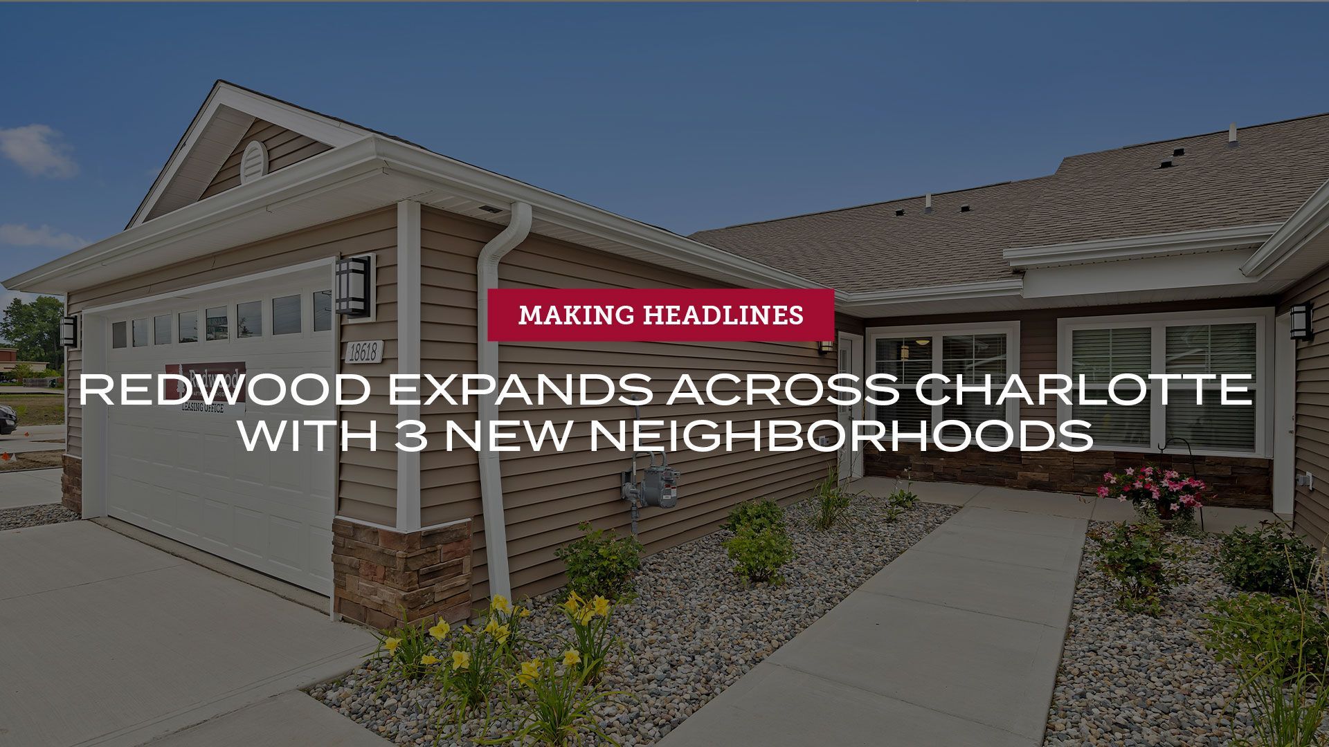 Redwood Living, Inc. expands across Charlotte with 3 new apartment