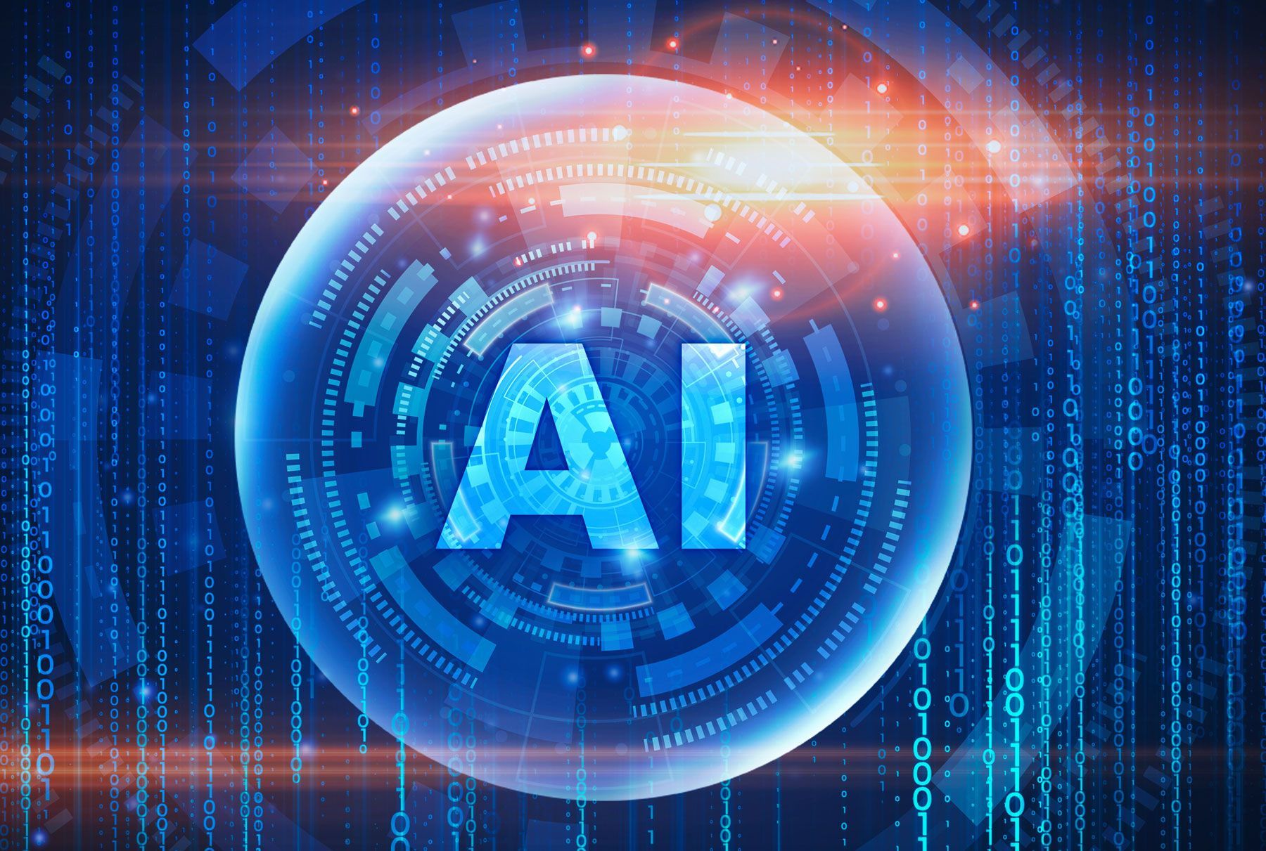 Blue glowing sphere with