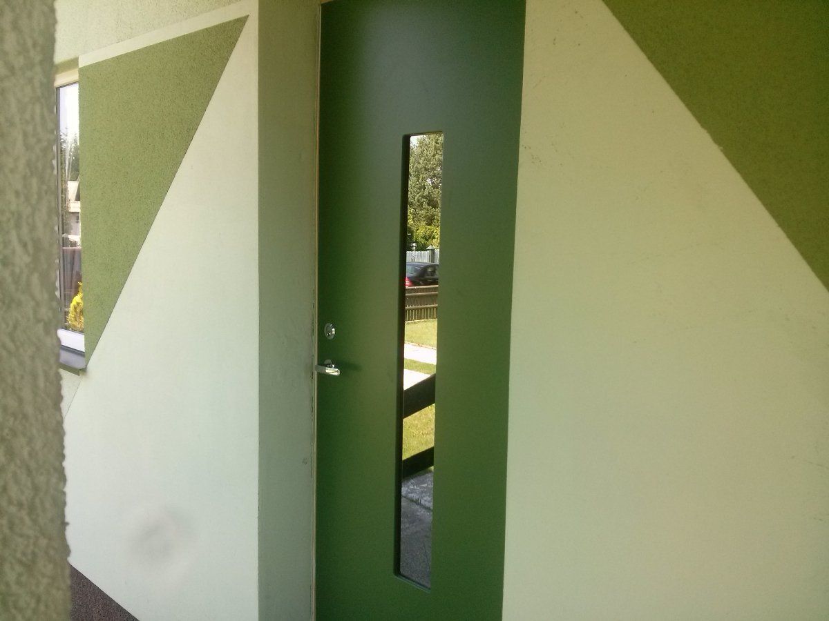 Lauko, šarvo, plastikinės durys