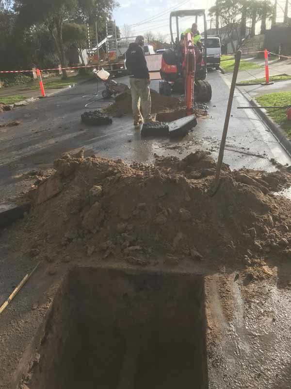 construction in road
