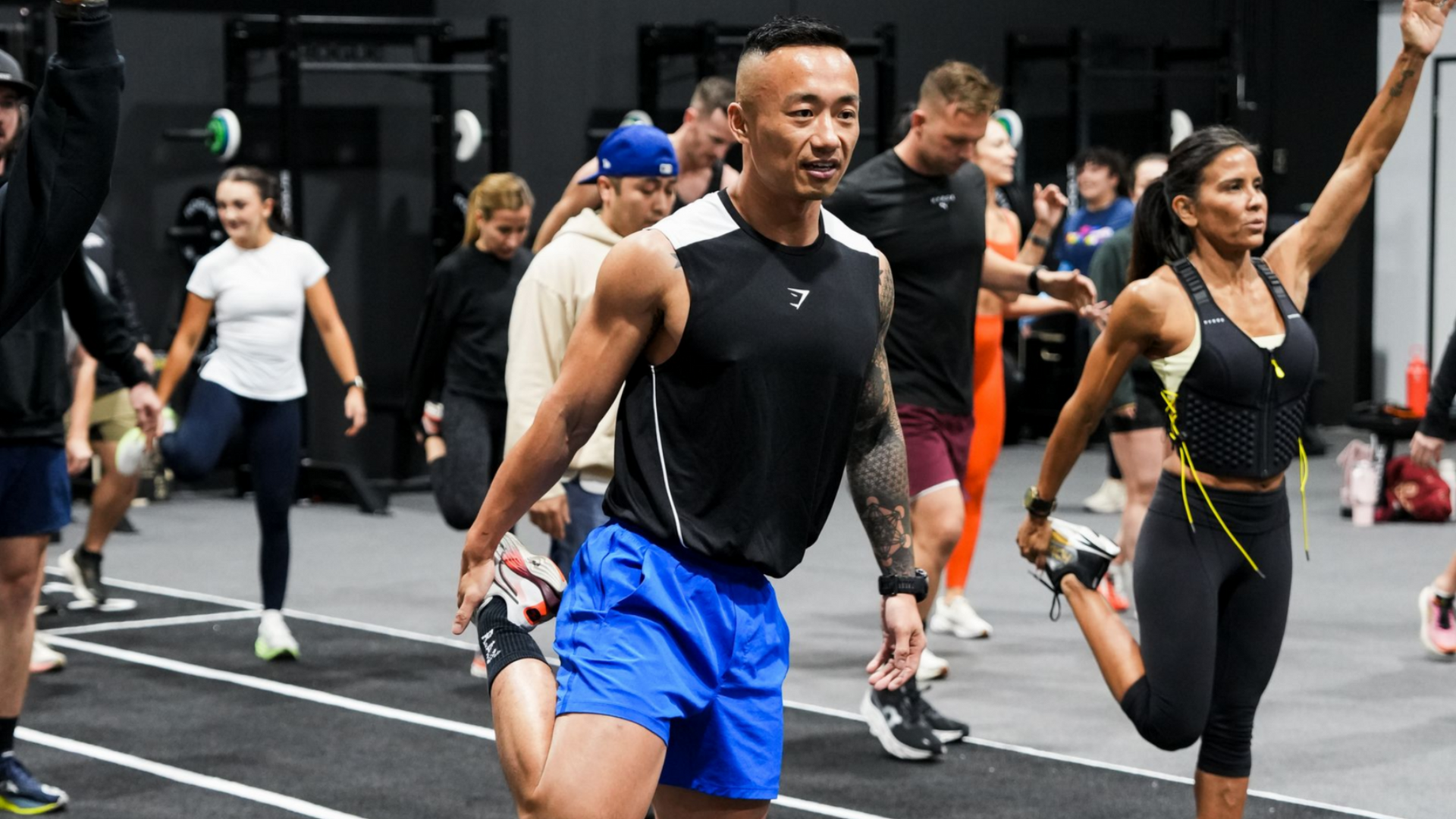 lifting weights at Shamba Vibe