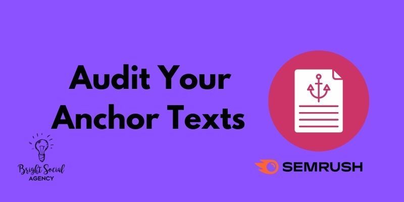 Audit your anchor texts