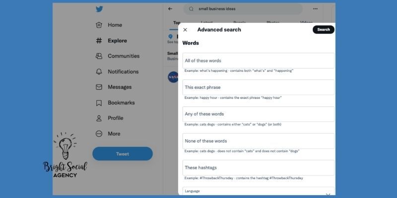 How To Navigating Twitter Advanced Search