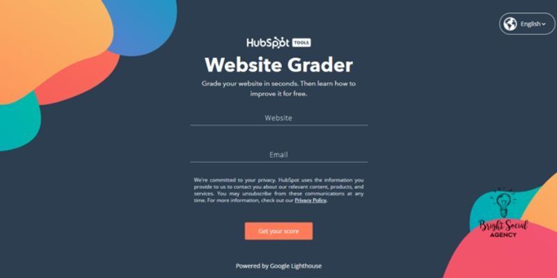 Hubspot’s Website Grader