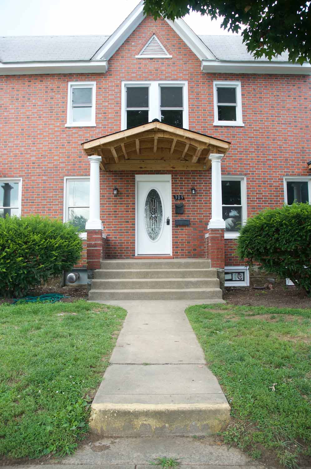 Two story brick house