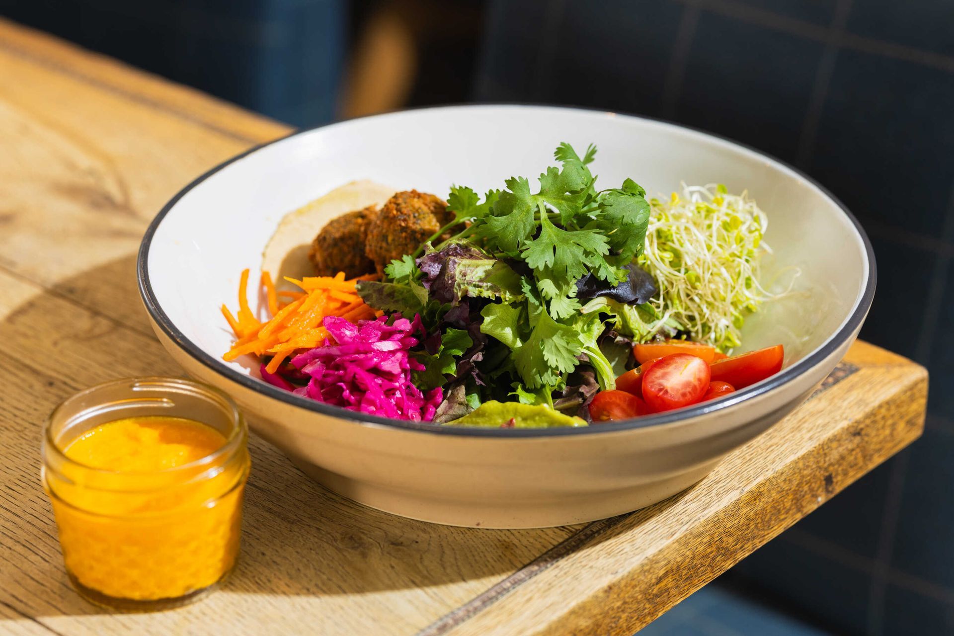 Rainbow Falafel Salad Bowl