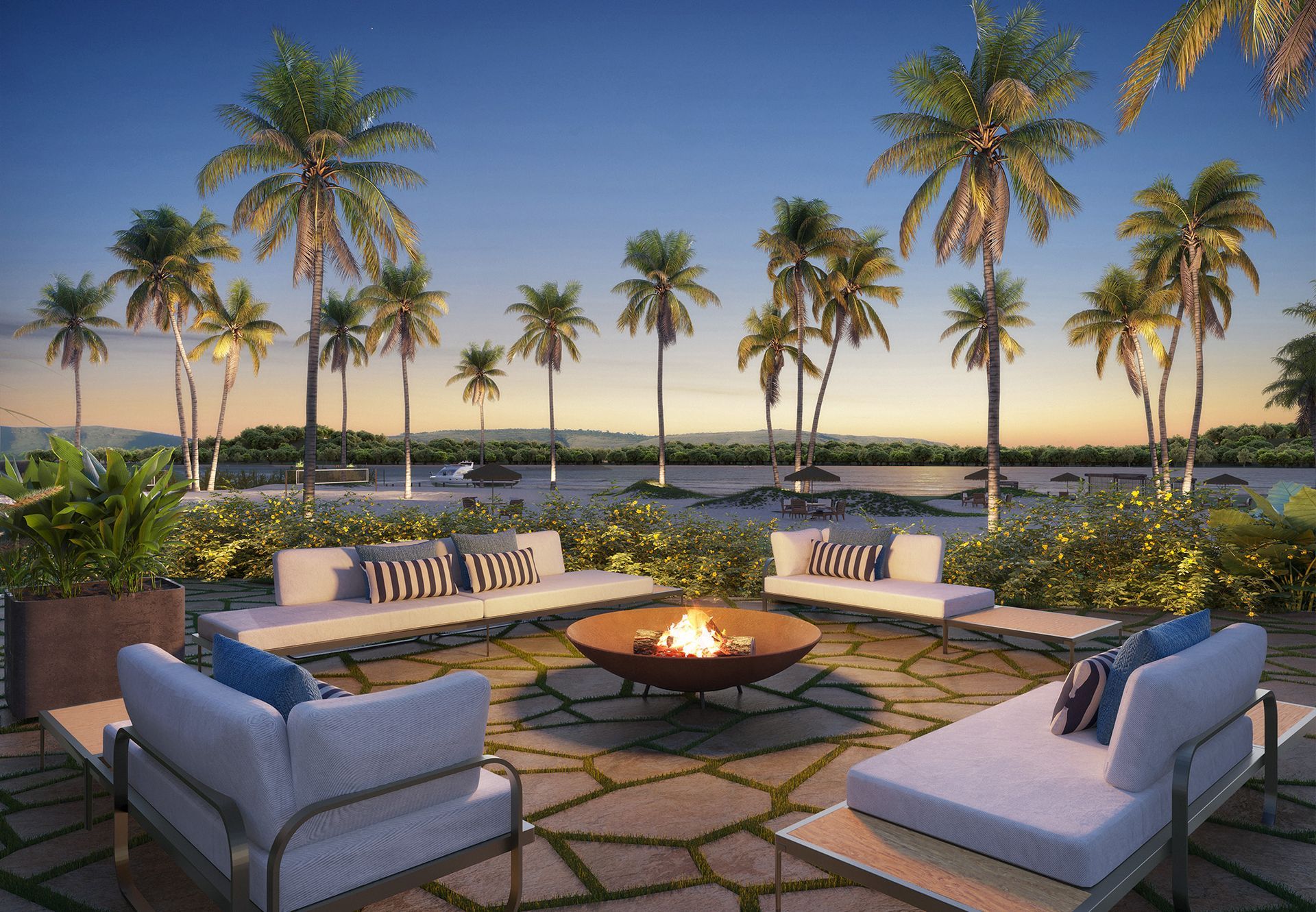 fireplace | fogo de chão | estar externo