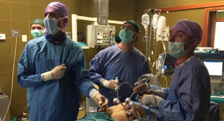 Equipe medica di urologia