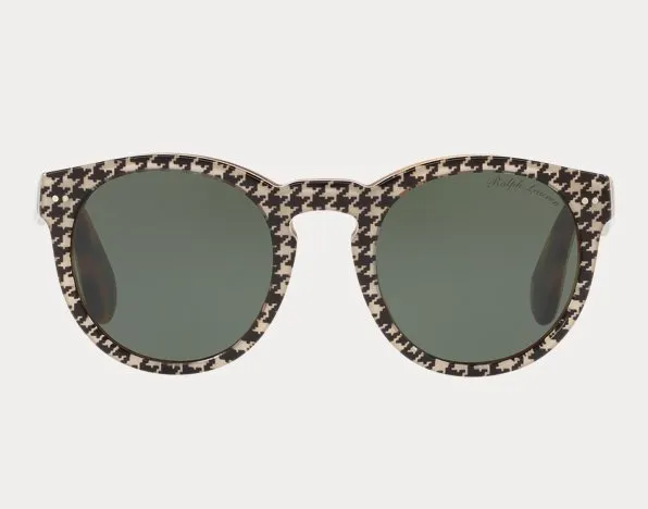 occhiali da sole con motivo geometrico