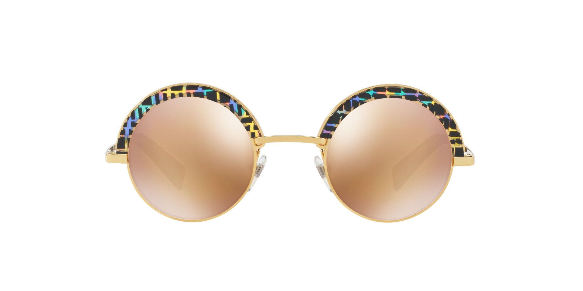 occhiali da sole unisex con lente tonda