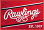 The rawlings logo is on a red background.