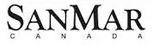 A black and white logo for sanmar canada on a white background.