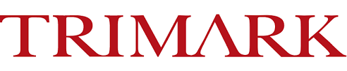 The word trimark is written in red on a white background.