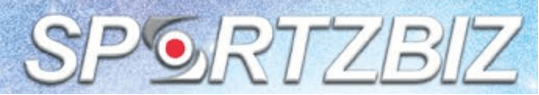 The word sportzbiz is on a blue background