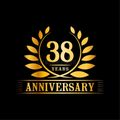 38th anniversary logo