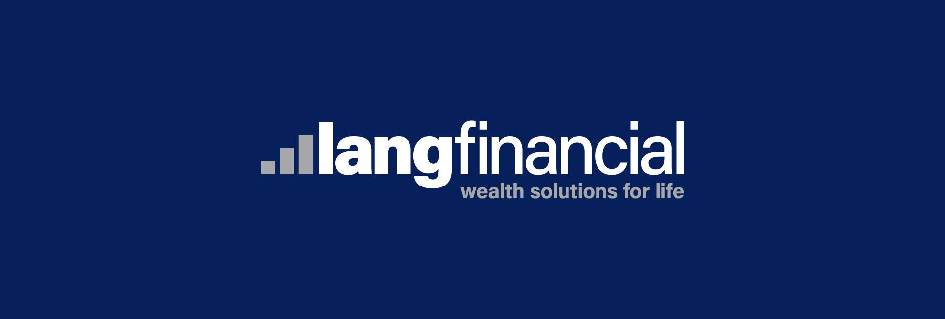 a logo for lang financial wealth solutions for life