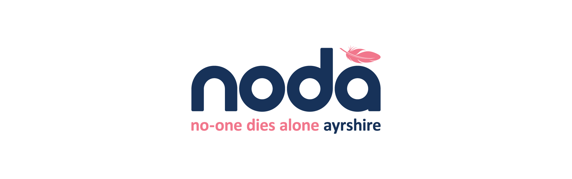 a logo for noda no one dies alone ayrshire
