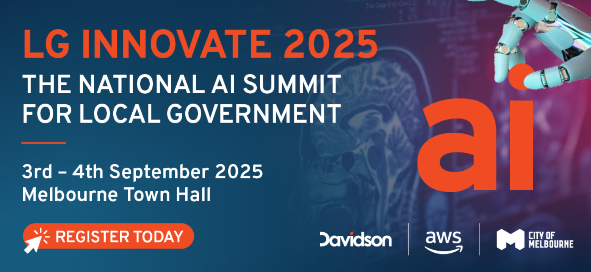 LG Innovate 2025 - National AI Summit for Local Government banner