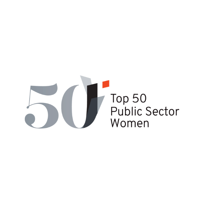 Top 50 public sector women logo