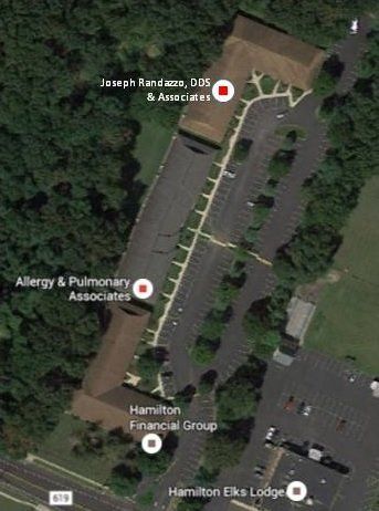 Aerial Map — Hamilton, NJ — Joseph Randazzo DDS