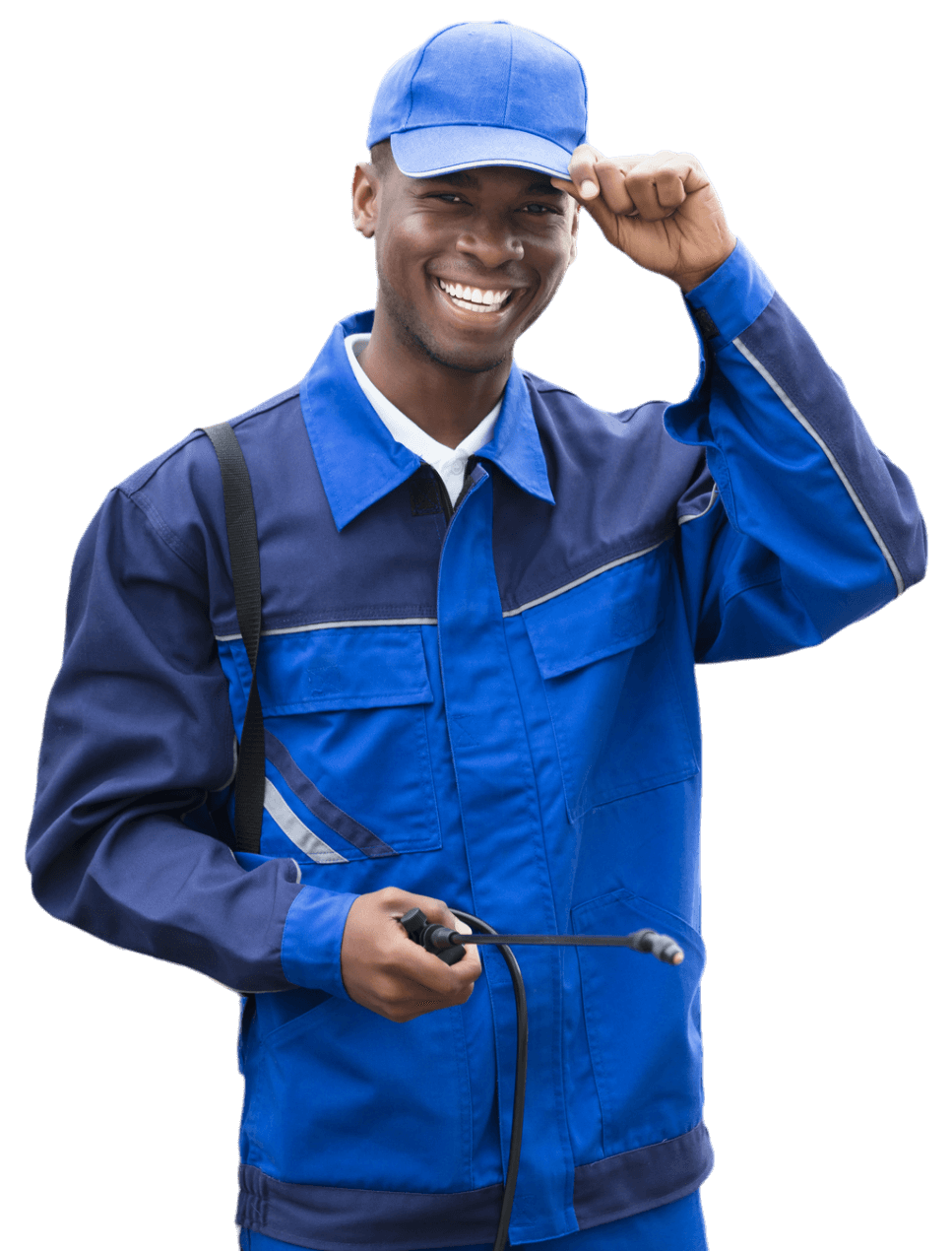 Young Smiling Male Worker With Pesticide Sprayer – Newburgh, IN - T&G Pest Control