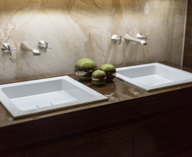 His Her Sink Installation