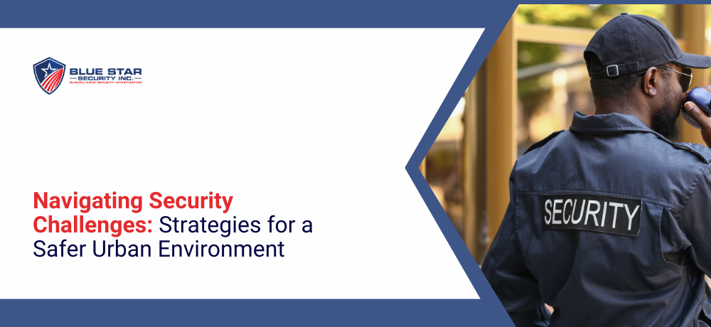 A man in a security uniform is talking on a cell phone.